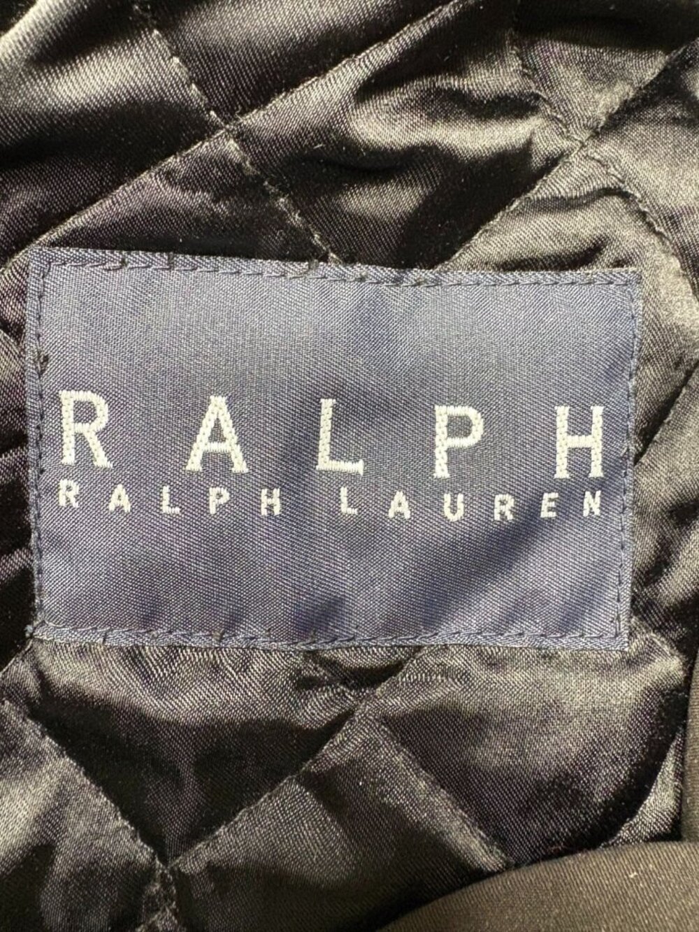 Vtg Ralph Lauren Black Double-Breasted Trench Coat  Belt Lined Men's 44R L/XL - Picture 11 of 12